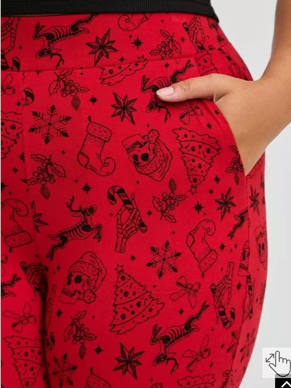 torrid Red Holiday Print High-Waist Shorts